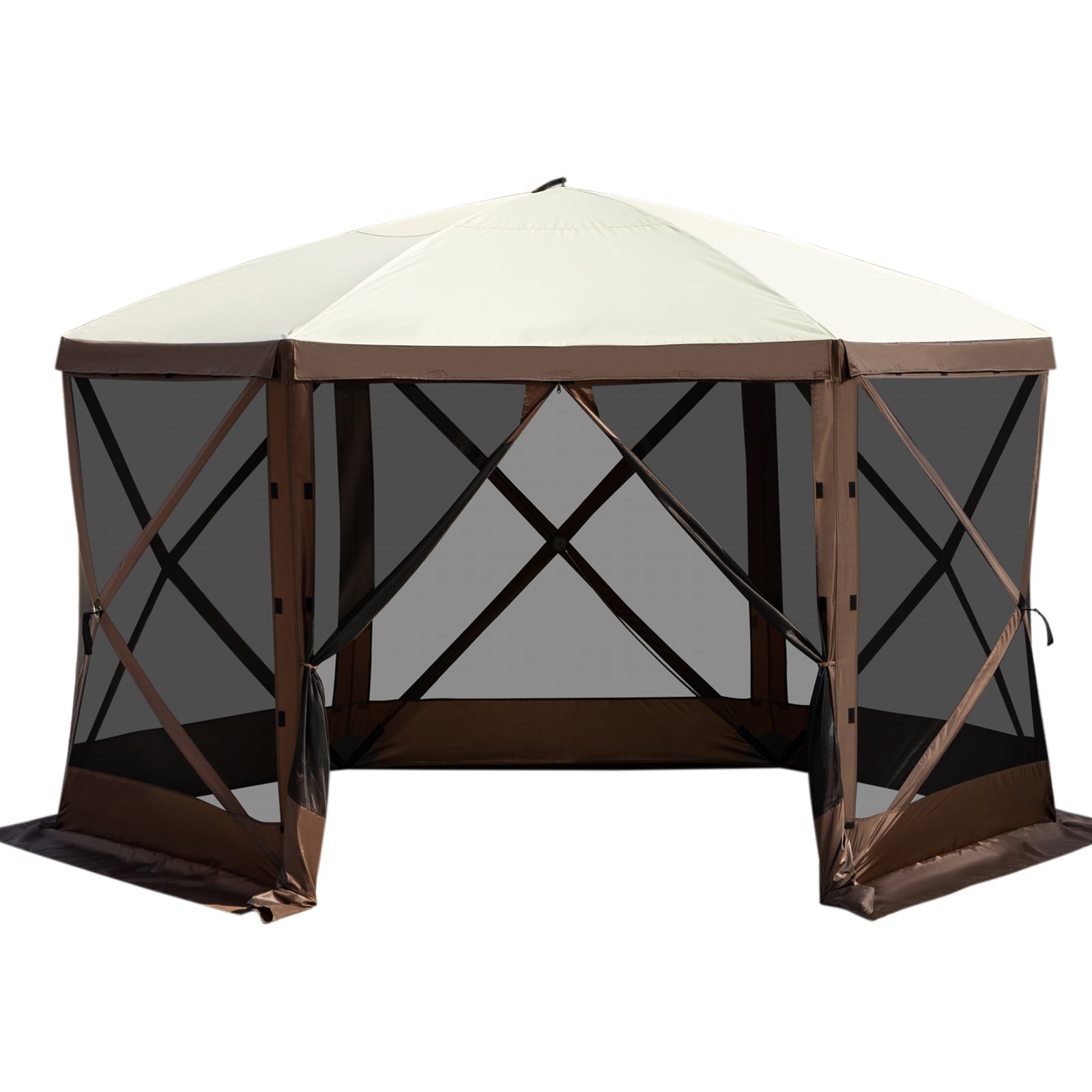 Camping Gazebo Pop-up Screen Tent For Garden And Backyard Shade_voghion.com